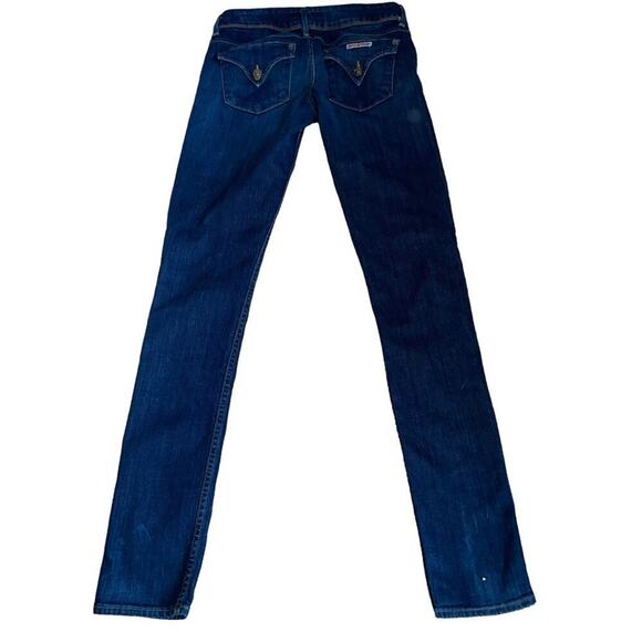 Hudson Collin flap skinny jeans 25" waist medium wash double button W/ stretch - Picture 3 of 9